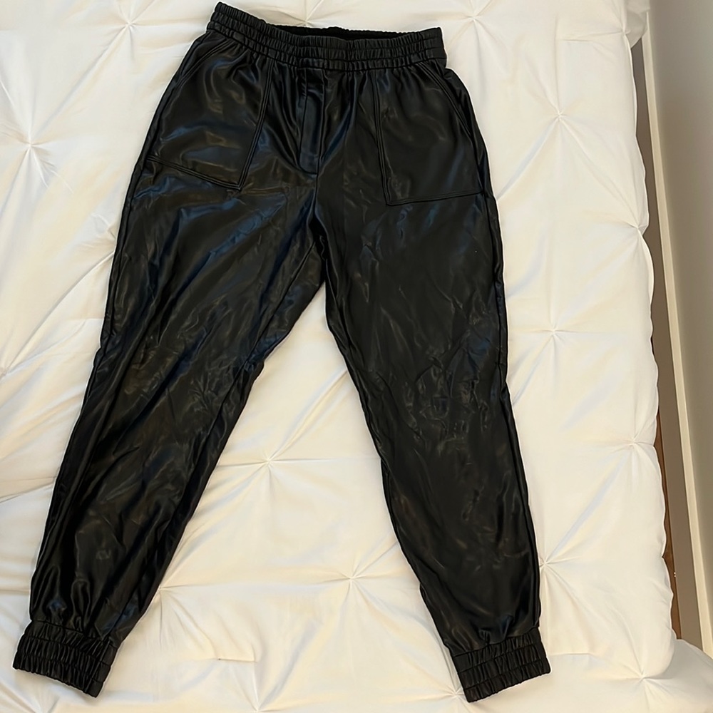 Womens express leather joggers